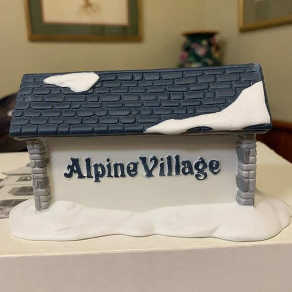 Dept 56 Alpine Village Sign Alpine Village Accessory from 1987 (no box) - Picture 3 of 4